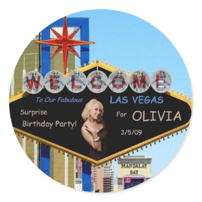 Fabulous Las Vegas Surprise Birthday Party Sticker by vegasdusoleil