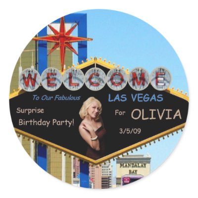 Fabulous Las Vegas Surprise Birthday Party Sticker by vegasdusoleil