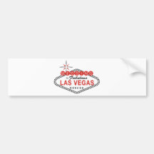 Fabulous Las Vegas Wedding Template Customizable Bumper Sticker
