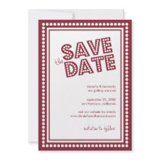 Fabulous Marquee Save The Date Announcement invitation
