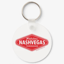 Fabulous NASHVEGAS TM Logo Keychain