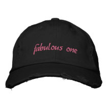 fabulous one embroidered hats