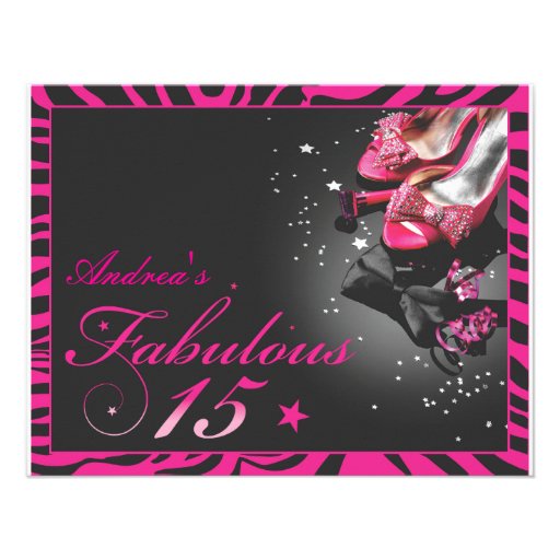 Fabulous Quinceañera! Personalized Invitation