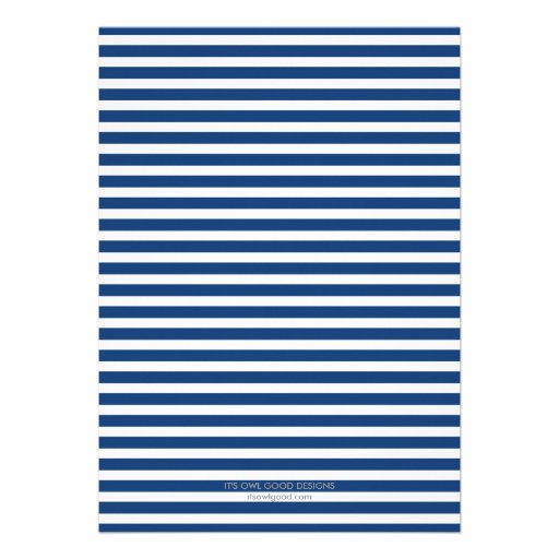 Fabulous Stripes General Party Invitation (Blue)
