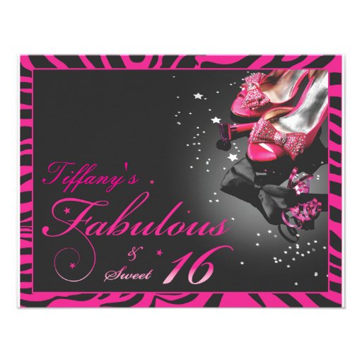 Fabulous & Sweet 16! Invitations
