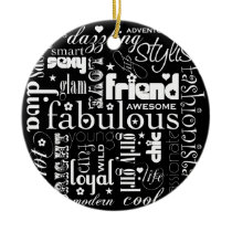 Fabulous Synonym BFF Ornament