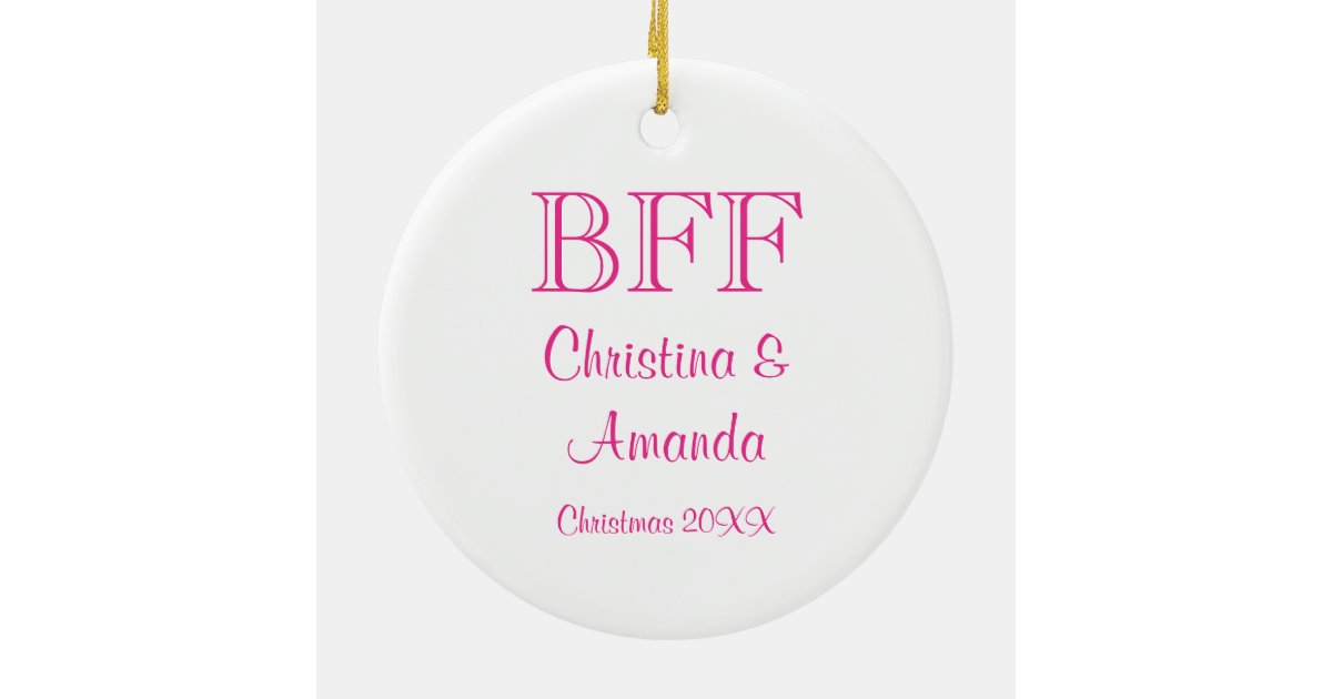 Fabulous Synonym BFF Ornament Zazzle