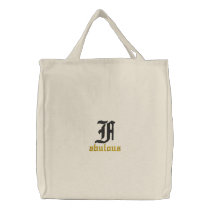 Fabulous Tote embroidered bags