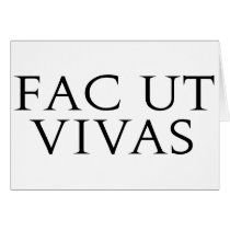 Fac Ut Vivas Card