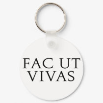 Fac Ut Vivas Keychain