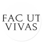 Fac Ut Vivas Stickers