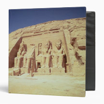 Facade of the Temple of Ramesses II 3 Ring Binder
