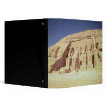 Facade of the Temple of Ramesses II 3 Ring Binder