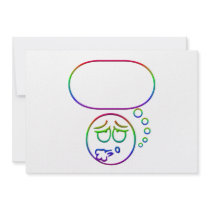 Face #10 (with speech bubble) invitations
