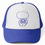 Face #1 (with speech bubble) trucker hat