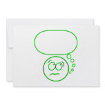 Face #2 (with speech bubble) personalized invitations