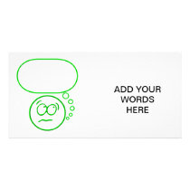 Face #2 (with speech bubble) picture card
