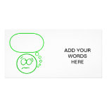 Face #2 (with speech bubble) picture card