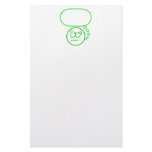 Face #2 (with speech bubble) personalized stationery