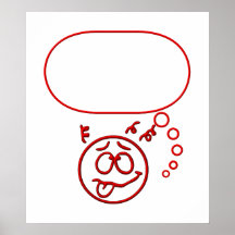 Face #3 (with speech bubble) print