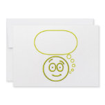 Face #4 (with speech bubble) custom invitations