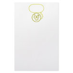 Face #4 (with speech bubble) stationery paper