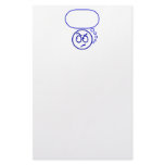 Face #5 (with speech bubble) stationery