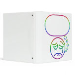 Face #6 (with speech bubble) vinyl binder