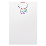 Face #7 (with speech bubble) stationery paper