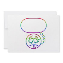 Face #8 (with speech bubble) invite
