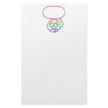 Face #8 (with speech bubble) personalized stationery