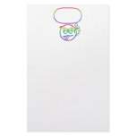 Face #9 (with speech bubble) customized stationery