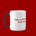 FACE AIDS morphing mug by faceaids FACE AIDS morphing mug