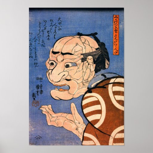 Face and hand made of bodies posters
