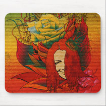 face AND ROSE mousepads by Silviacossu face AND ROSE mousepads