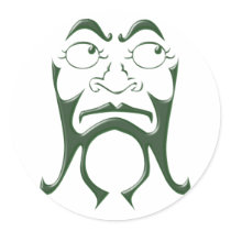 Face Asia beard face asia beard Stickers