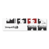 Face Design Bumper Sticker bumper stickers by UniqueStyles Face Design Bumper Sticker bumper stickers