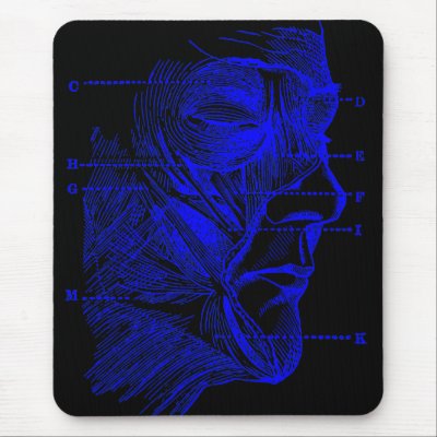 Face Diagram Mouse Pads by twelfthhouse