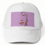 Face Flower Illusion Mesh Hats