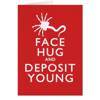 Face Hug and Deposit Young