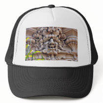 Face In Stone On Buildings Wall hats by lifesphere Face In Stone On Buildings Wall hats