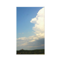 Face in the Cloud over Holy Hill Basilica Stretched Canvas Print