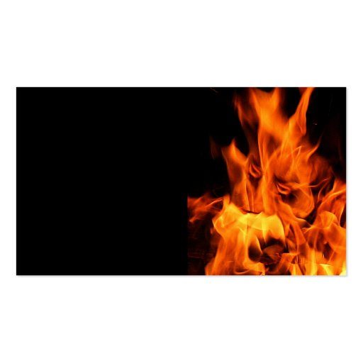 Face in the flames business card templates