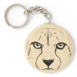 Face of a Cheetah Key Chain
