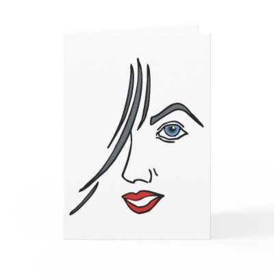 Face of a Lady card by forbes1954
