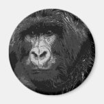Face of Gorilla Fridge Magnet