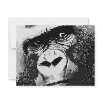 Face of Gorilla invitations by hizli_art Face of Gorilla invitations