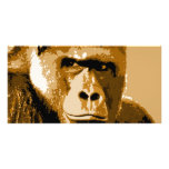 Face of Gorilla Customized Photo Card