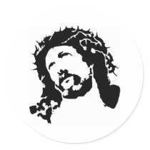 Face of Jesus stickers by littlechapel Face of Jesus stickers