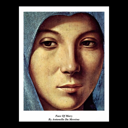 Face Of Mary By Antonello Da Messina Posters